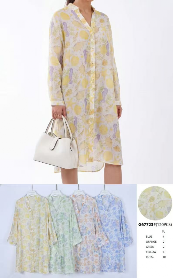 Sukienka damska (Francja produkt) Roz Standard, Mix Kolor .Paczka 10 szt 1